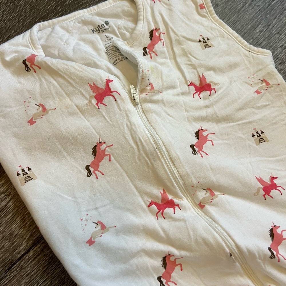 Kyte BABY Pink Unicorn Sleep Sack L 1.0 TOG